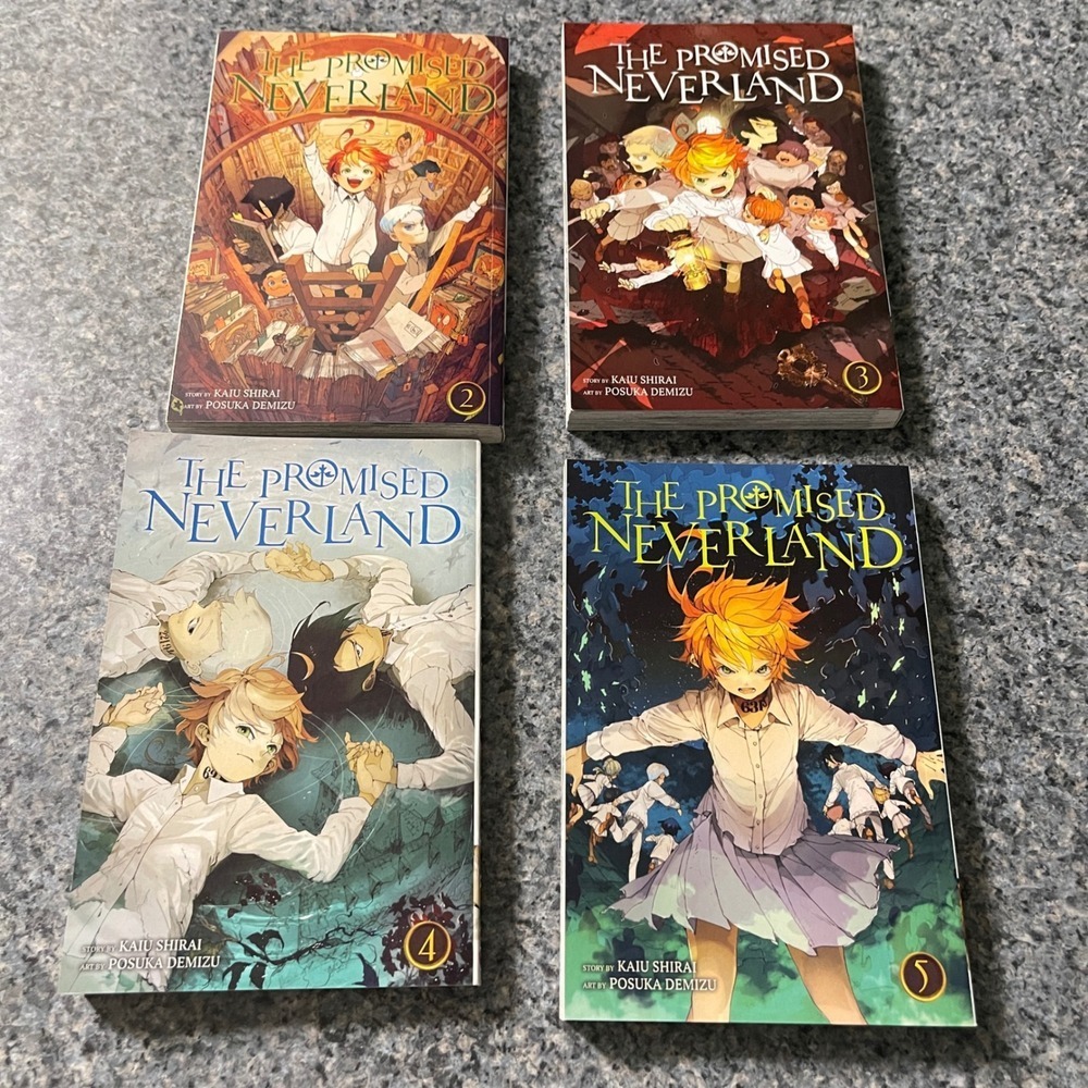 THE PROMISED NEVERLAND Manga Series Vol. 2, 3, 4 & 5